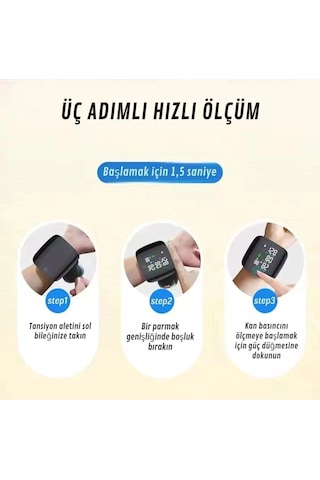 Dijital Türkçe Bilekten Tansiyon Ölçme Aleti Otomatik Tansiyon Ölçer Renkli Akıllı Lcd Sesli Uyarı