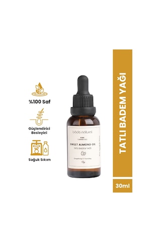 Bade Natural Saf Soğuk Sıkım Tatlı Badem Yağı 30 ML