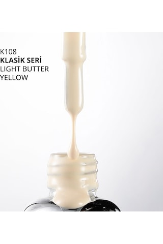 Kalıcı Oje K108, Light Butter Yellow, 10 Ml