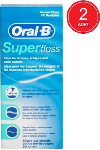 Oral-B Super Floss Diş İpi 50'li x 2 Paket
