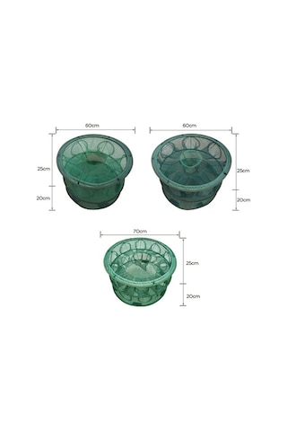 Pazly Yeşil Seyahat Ağı Seti - 3 Tip Ve Boy Seçeneği Pratik, Hafif, Açık Hava Ve Seyahat İçin Mükemmel