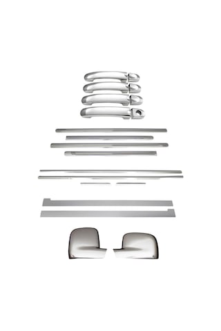 Vw Caddy 2004-2010 5'li Yan Krom Seti Yan Kapı Çıtası-cam Çıtası-kapı Kol-ayna Kapağı-sürgü A+