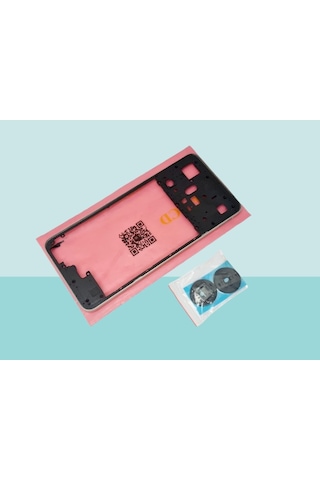 Tkgz - Oppo Realme C55 Full Kasa Arka Kapak Batarya Kapağı - Beyaz Çok Renkli