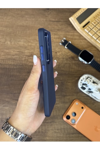 Samsung Galaxy S26 Ultra Uyumlu Süper İnce Mat Ultra Thin Silikon Kılıf Lacivert