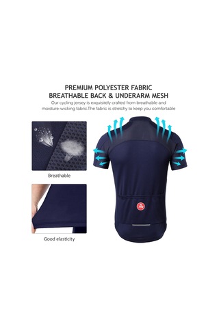 Arsuxeo Erkekler Kısa Kollu Hızlı Kuru Bisiklet T-shirt Koşu Xl Yeşil