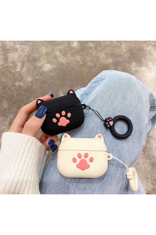 Apple Uyumlu iPhone 1/2. Nesil Koruyucu Bluetooth Kulaklık Kılıfı Figürlü Pati Airpods 1/2. Nesil