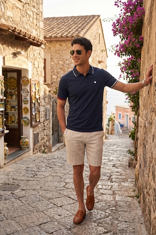 Buratti Pamuklu Regular Fit Düğmeli Polo T Shirt Erkek Polo T Shirt 5904066 Lacivert