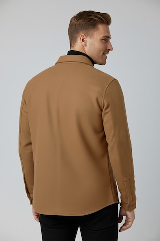 Deepsea Erkek Kahve Çıtçıtlı Kısa Kaşe Mont 2500559 Kahverengi