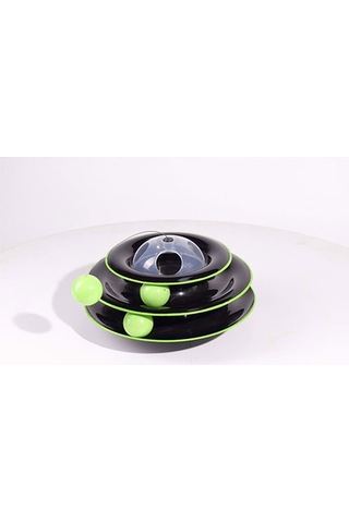 M-pets Yaylı Dönen Top Kedi Oyuncağı Siyah 25 Cm 244-50074.01