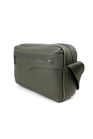 Erkek Haki Renk Ayarlanabilir Omuz Askılı Çapraz Omuz Çantası Haki