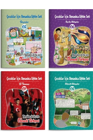 Çocuklar için Osmanlıca Eğitim Seti 12 Kitap