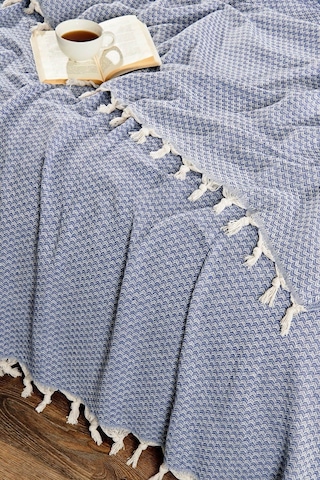 Rebeka Yelda Model Mavi - Çift Kişilik Pike İndigo