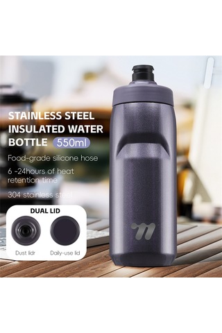 West Bıkıng Yp0721053 550ml Paslanmaz Çelik Yalıtımlı Şişe Spor Bisiklet Su Şişesi Bpa İçermez, Fda Yok Mor