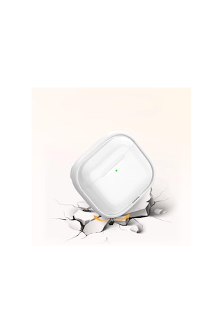 E2m Apple Uyumlu AirPods 4 Crystal Standlı Kılıf Mavi Mavi