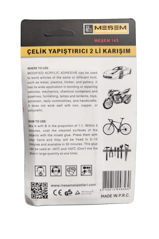 Meşem Çelik Yapıştırıcı 2'li