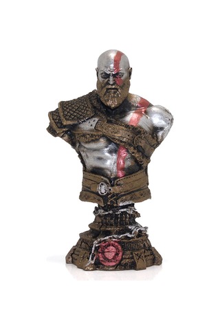 1 Adet Kratos 2 Büst Model 136 Dekoratif Büst Heykeli 18 X 11 Cm Ev Ve Ofis Bust Sculpture