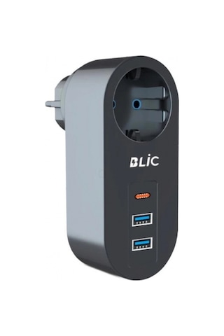 Ftr-07 2xusb 1xtypec Termal Akım Korumalı Isıya Dayanıklı Tekli Priz 1.5 M