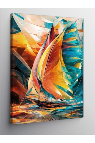 Kanvas Tablo Sarıyer Yelkenli Gemi 70cmx100cm