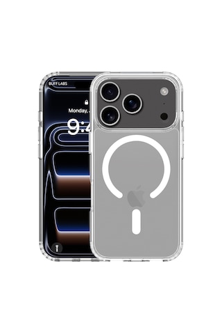 Buff Apple iPhone Uyumlu 18 Pro /17 Pro Magsafe Air Hybrid Kılıf Şeffaf