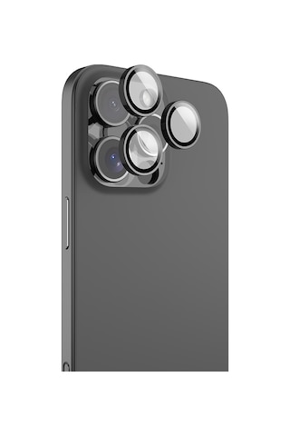 İphone Uyumlu 16 Pro Max Raptic Armour Serisi Kamera Lens Koruyucu Şeffaf