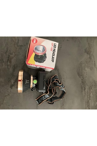 GP-188 Kafa Lambası, Led Kafa Feneri, Ultra Güçlü Led 3 Modlu Siyah