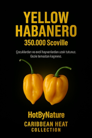Yellow Habanero / 350.000 Scoville - Gerçek Taze Acı Biber