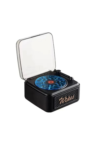 Vtn-21 Nostalji Mini Plak Görünümlü Radyolu Bluetooth Hoparlör
