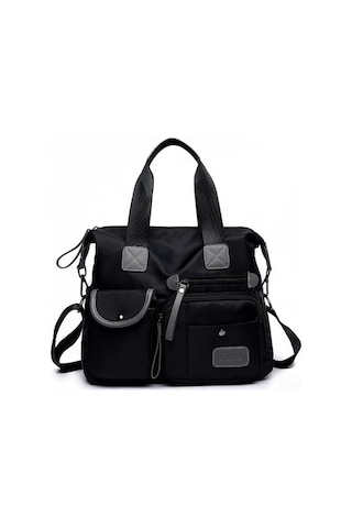 Teltree Siyah Nilon Anne Çantası - Büyük Kapasiteli, Tek Omuzlu/çapraz Çanta, Seyahat Ve Günlük Kullanım İçin Dayanıklı Ve Şık Tasarım Siyah