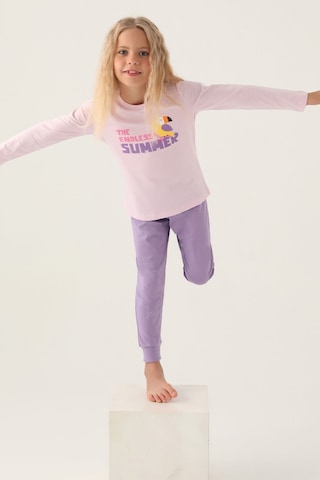 Rolypoly Endless Mor Kız Çocuk Pijama Takımı 5274-42977 Rose