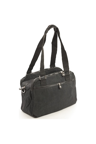 571 Krinkıl/klinkır Su Geçirmez Ithal Kumaş Çok Gözlü Anne Okul Postacı El Omuz Çantası Siyah 9-5c Siyah