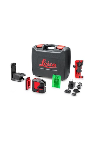 LEICA LINO L2P5G Şarjlı 4 Noktalı ve Şaküllü Çapraz Çizgili Yeşil