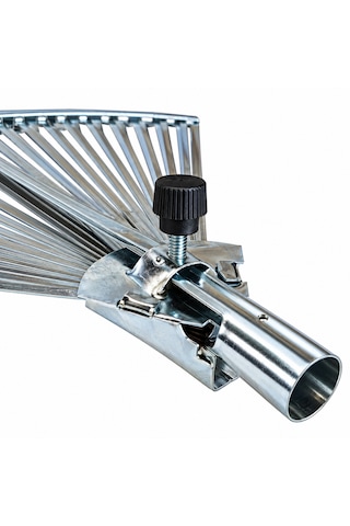 Ayarlanabilir Metal Çim Yaprak Toplama Tırmığı 22 Diş 30-45 Cm Yelpaze Bahçe Tırmığı
