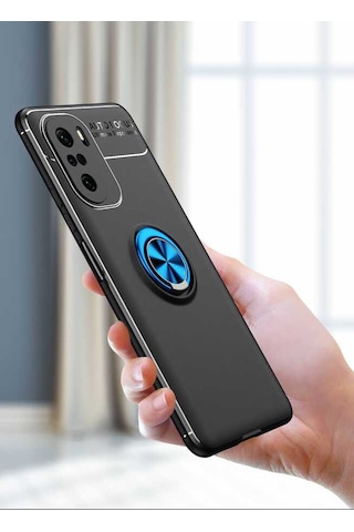 Xiaomi Mi 11i Kılıf Zore Ravel Silikon Kapak Siyah-Kırmızı