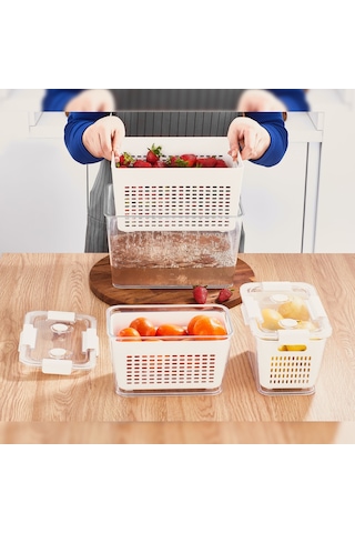 Selka Home Lavin Saklama Kabı 4 L Ekru