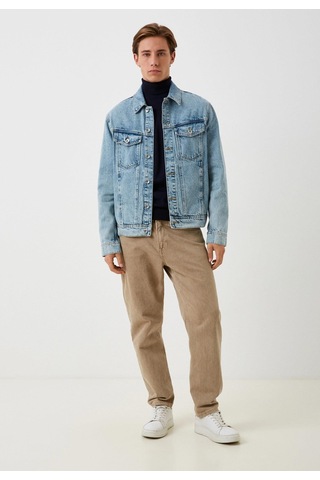 Erkek Tam Balıkçı Boğazlı Triko Lacivert Slim Fit Pamuklu Sık Örme Kazak Ncs Jeans 3003 Lacivert
