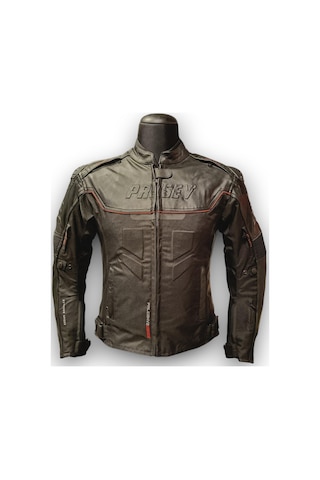 Prosev Falcon Kadın 4 Mevsim Deri Motosiklet Montu Kahverengi