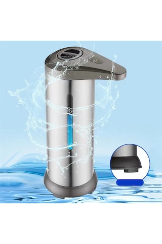 Anjiexun Banyo Akıllı Köpük Makinesi Sıvı Sabunluk Pompa Kabı Gümüş