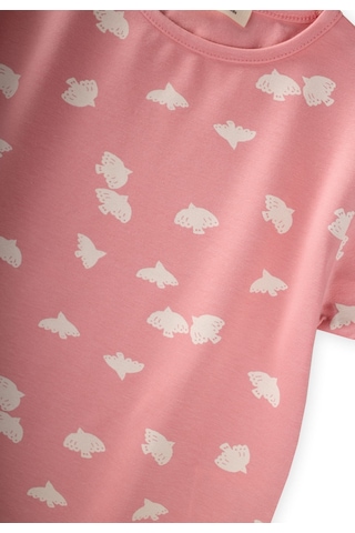 Cigit Taytlı T-shirt Takım 1-7 Yaş Pembe