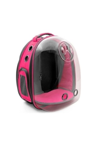 Cattie Fileli Kedi Ve Küçük Irk Köpek Taşıma Sırt Çantası Pembe 25x60x40 Cm