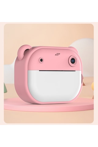 Çeşithane Ayıcık Tasarımlı Çocuk Kamera Bluetooth Hoparlör Mini Fotoğraf Makinesi