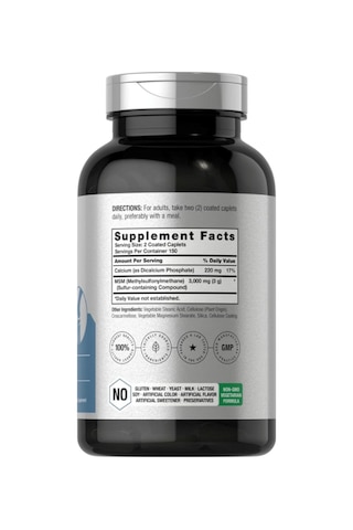 Horbäach Msm 3000mg 300 Coated Taplets Methylsulfonylmetha...