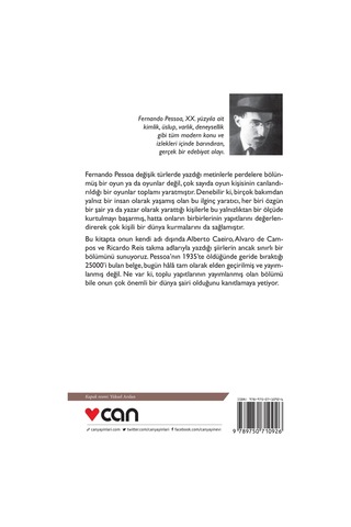 Uzaklıklar Eski Denizler - Fernando Pessoa - Can Yayınları