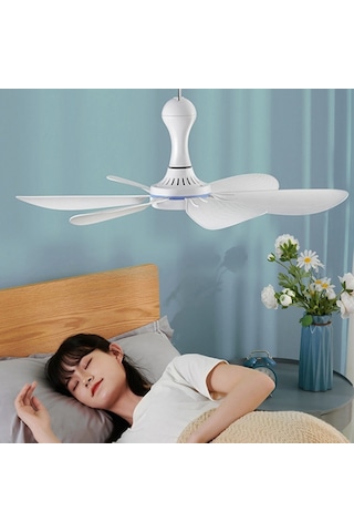 Cbtx USB Rüzgar Enerjili Altı Kanatlı Mini Tavan Vantilatörü