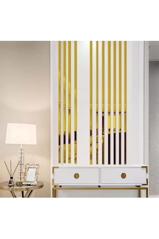 Duvar Çıtası Dekoratif Gold 2 Cm (10Mt)