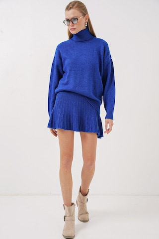 Bigdart 15891 Kazak Etek Triko İkili Takım - Saks