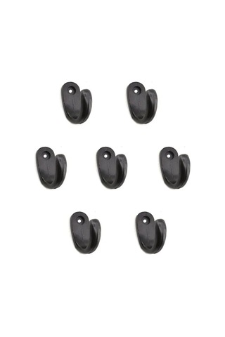 Jenerik Büyük Tekli Fincan Askı, Dekor Askısı - Siyah, 12x23x30 Mm Diğer