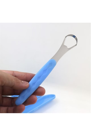 Kyver Dil Temizleme Aparatı Metal Mavi