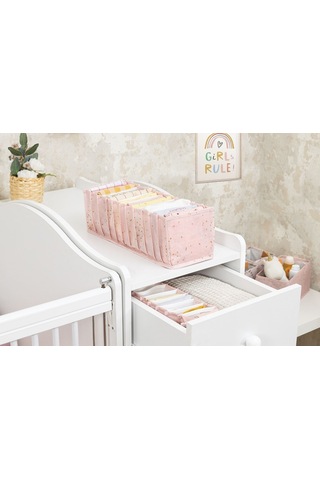Baby Akordiyon Organizer Çekmece Düzenleyici Medium Pembe 04096