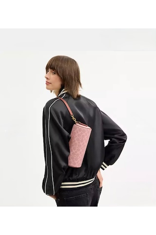 Coach Barrel Bag Kadın Omuz Çantası Açık Pembe