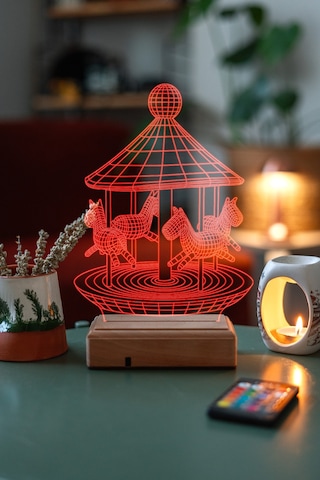 Özel Tasarım Çocuklara Hediye 3D Led Lamba Atlı Karınca
